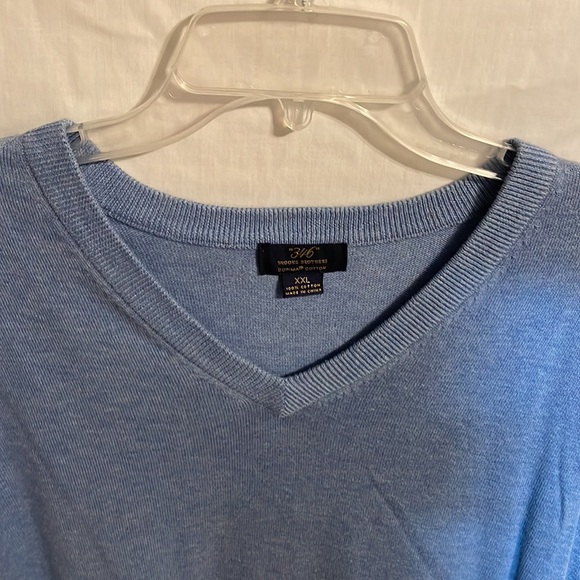 Brooks Brothers 346 Men’s Blue Supima Cotton Sweater Vest Size 2XL - Picture 3 of 12
